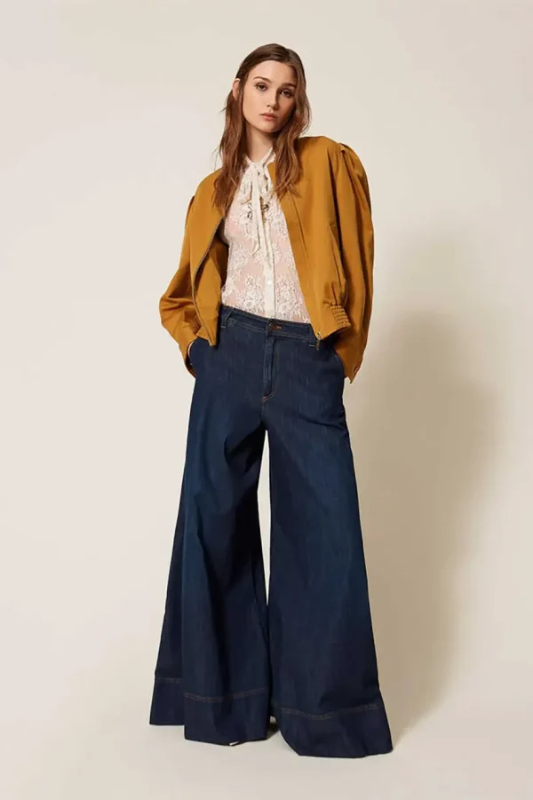 Clothes TWINSET ΠΑΝΤΕΛΟΝΙ DENIM  DARK BLUE