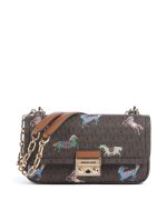 New collection MICHAEL KORS TRIBECA SMALL SHOULDER BAG IMITATION LEATHER BROWN/ACORN