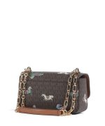 New collection MICHAEL KORS TRIBECA SMALL SHOULDER BAG IMITATION LEATHER BROWN/ACORN