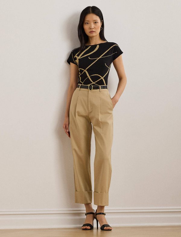 New Collection LAUREN RALPH LAUREN GRIETA-KNIT T-SHIRT