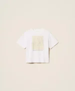 Clothes TWINSET REGULAR T-SHIRT WITH PRINT AND EMBROIDERY