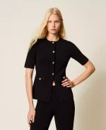 Clothing TWINSET KNIT JACKET WITH BUTTONS