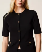 Clothing TWINSET KNIT JACKET WITH BUTTONS