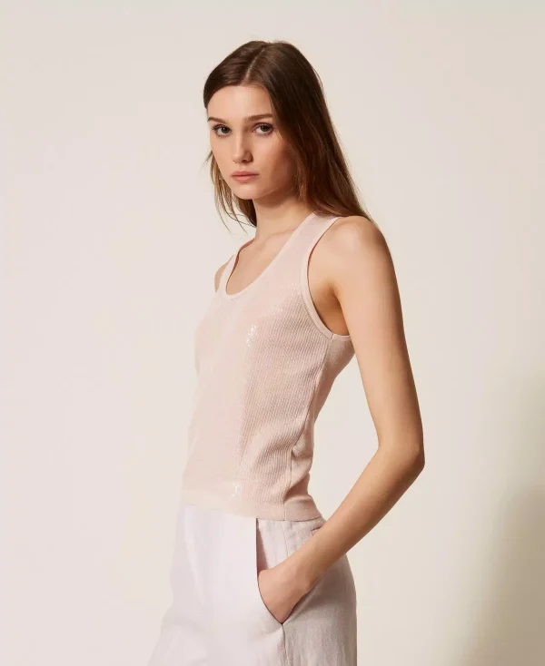 Clothes TWISET KNIT TOP WITH  SEQUINS