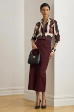 New Collection LAUREN RALPH LAUREN  ΠΟΥΚΑΜΙΣΟ CLASSIC FIT ΜΕ ΣΧΕΔΙΟ