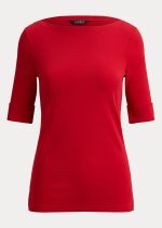 New Collection LAUREN LARPH LAUREN STRETCH COTTON BOATNECH T-SHIRT