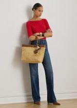 New Collection LAUREN LARPH LAUREN STRETCH COTTON BOATNECH T-SHIRT