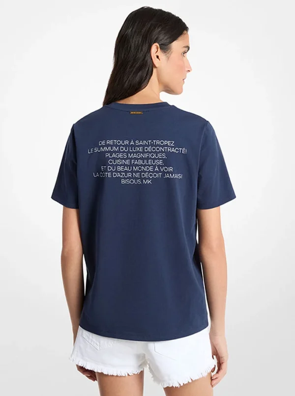 New Collection MICHAEL KORS PROVENCE GRAPHIC T-SHIRT