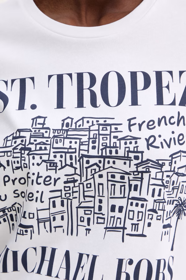 New Collection MICHAEL KORS PROVENCE GRAPHIC T- SHIRT