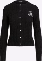 New Collection LAUREN RALPH LAUREN ΠΛΕΚΤΗ ΜΑΥΡΗ ΖΑΚΕΤΑ