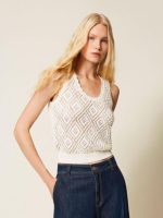 Clothes TWINSET TOP WITH PEARLS