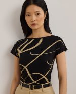 New Collection LAUREN RALPH LAUREN GRIETA-KNIT T-SHIRT