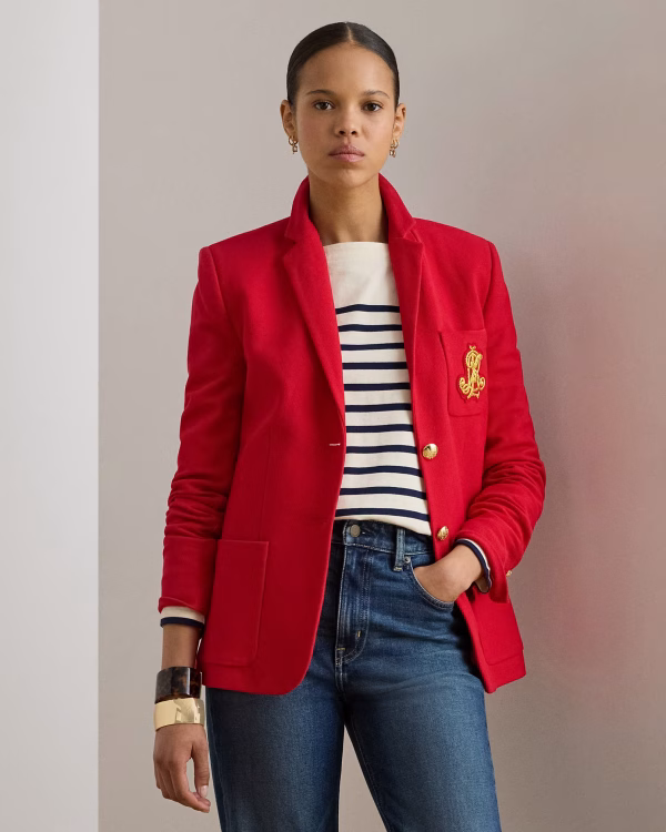 New collection LAUREN LARPH LAUREN BULLION JACQUARD BLAZER