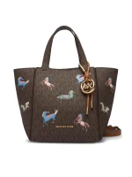 New Collection MICHAEL KORS JORDI SMALL SIGNATURE LOGO CONVERTIBLE TOTE BAG