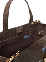 New Collection MICHAEL KORS JORDI SMALL SIGNATURE LOGO CONVERTIBLE TOTE BAG