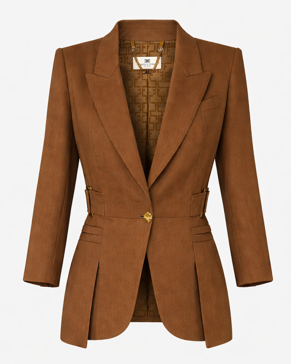 Clothes ELISABETTA FRANCHI LINEN BLEND JACKET