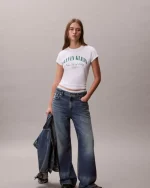 New Collection CALVIN KLEIN JEANS SLIM VARSITY LOGO T-SHIRT