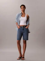 New Collection CALVIN KLEIN JEANS DENIM SHORTS BLUE LOOSE FIT