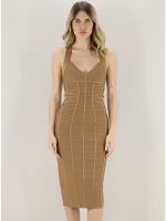 Clothing ELISABETTA FRANCHI KNIT 3D PENCIL DRESS