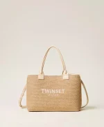Bags TWINSET RAFFIA-EFFECT SHOPPER BAG