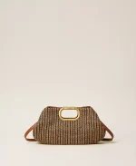 Bags TWINSET STRAW JACQUARD MAXI CLUTCH