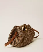 Bags TWINSET STRAW JACQUARD MAXI CLUTCH