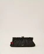 Bags TWINSET RAFFIA CLUTCH WITH CHARM