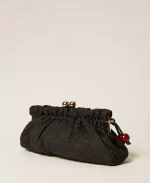 Bags TWINSET RAFFIA CLUTCH WITH CHARM