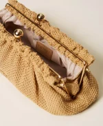 Bags TWINSET RAFFIA CLUTCH WITH CHARM