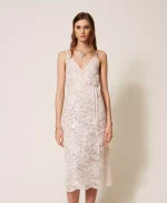 Clothes TWINSET MIDI LACE DRESS WITH SEQUINS