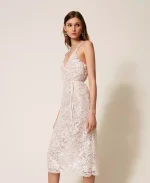 Clothes TWINSET MIDI LACE DRESS WITH SEQUINS