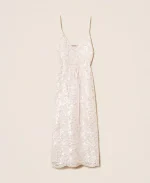 Clothes TWINSET MIDI LACE DRESS WITH SEQUINS