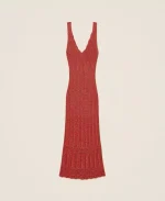 Clothes TWINSET LONG FITTED KNIT DRESS WITH LUREX