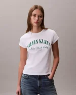 New Collection CALVIN KLEIN JEANS SLIM VARSITY LOGO T-SHIRT