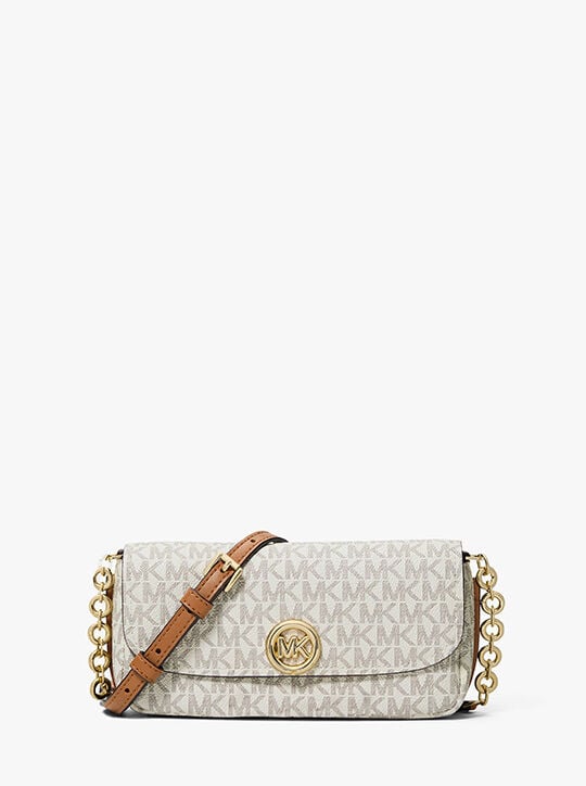 New Collection MICHAEL KORS NOLITA SMALL SIGNATURE LOGO CROSSBODY BAG