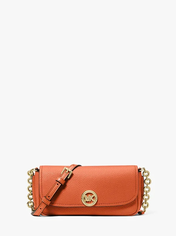 New Collection MICHAEL KORS NOLITA PEBBLED LEATHER CROSS BODY BAG