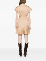 Clothes TWINSET BELTED PLEATED MINI DRESS
