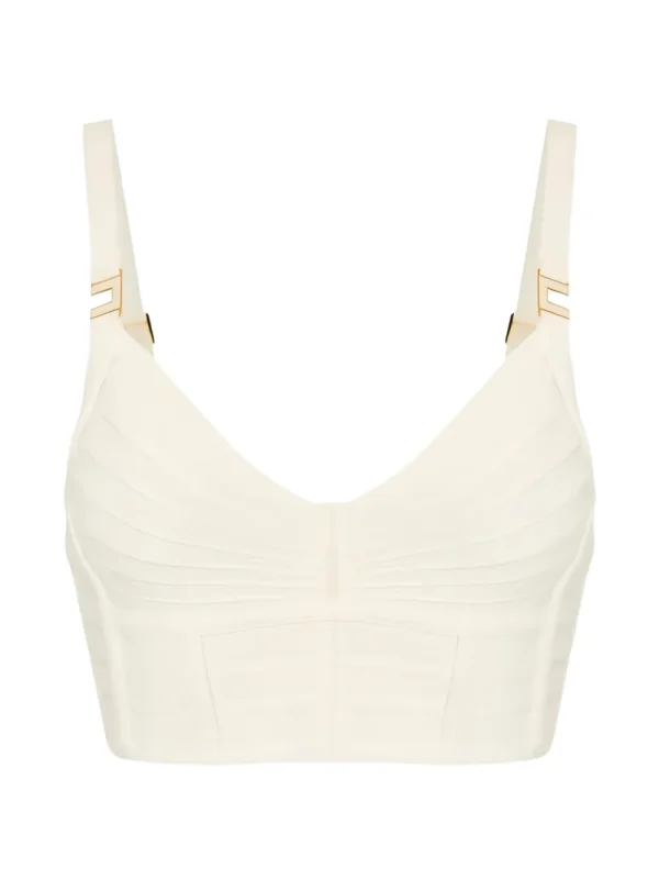 Clothes ELISABETTA FRANCHI RIBBED TANK TOP WITH METALLIC DETAILS