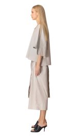 New Collection LOTUS EATERS OVER BLOUSE CAPPUCCINO