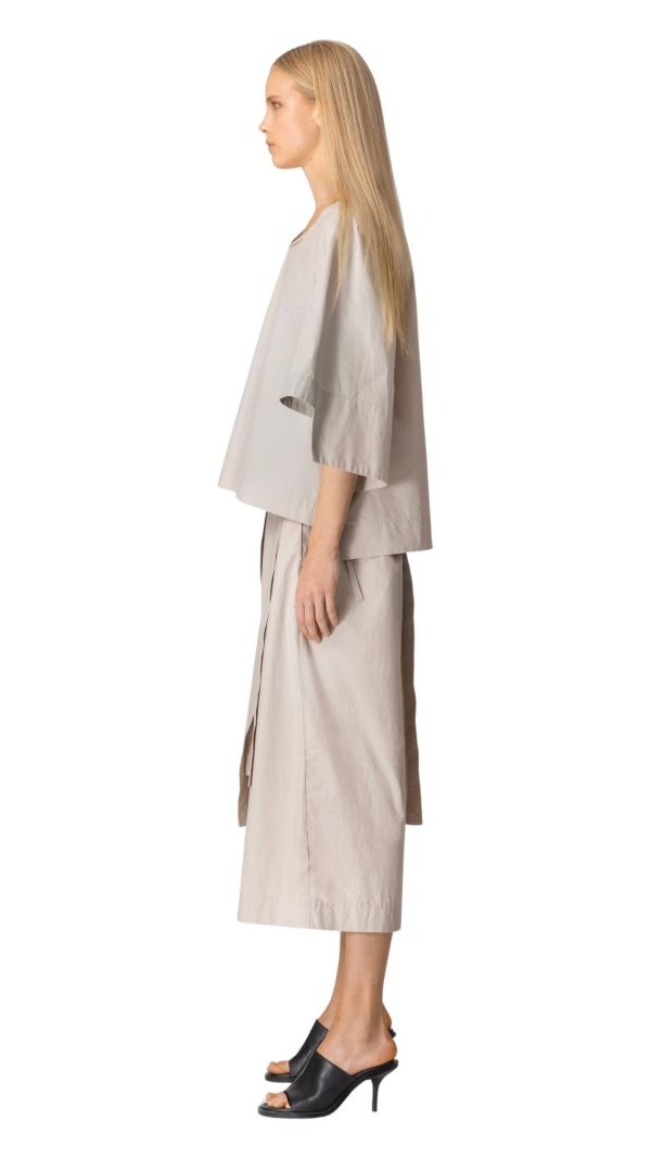 New Collection LOTUS EATERS OVER BLOUSE CAPPUCCINO