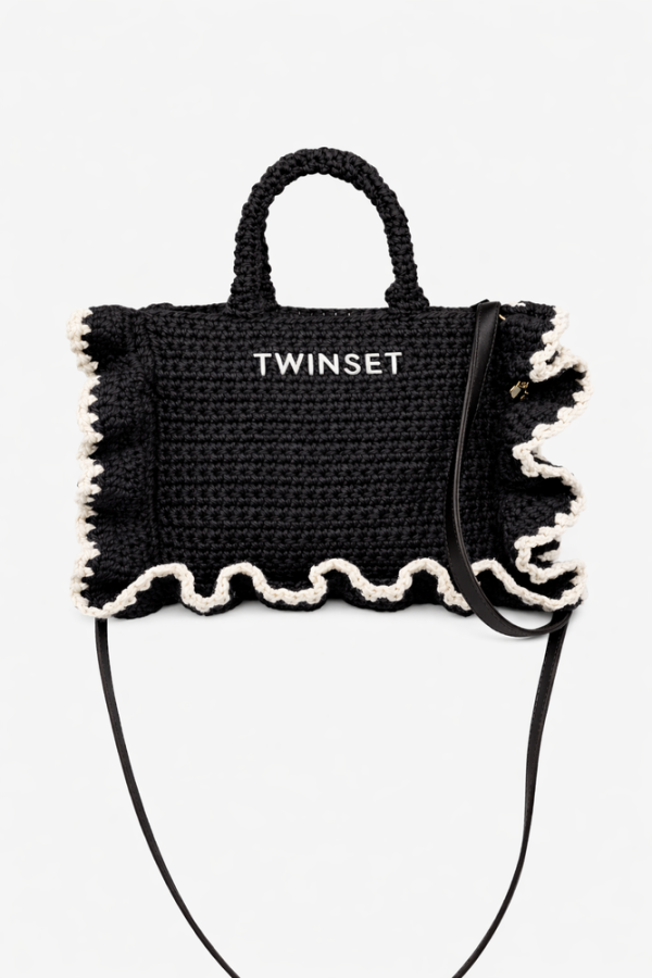 Bags TWINSET ELEGANT CROCHET TWINSET TOTE BAG