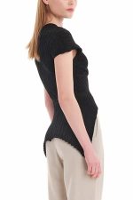 Clothes KOURBELA KNIT CROSSED TOP SEASHELLS