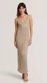 New Collection TED BAKER LILIANY MIDI KNIT DRESS