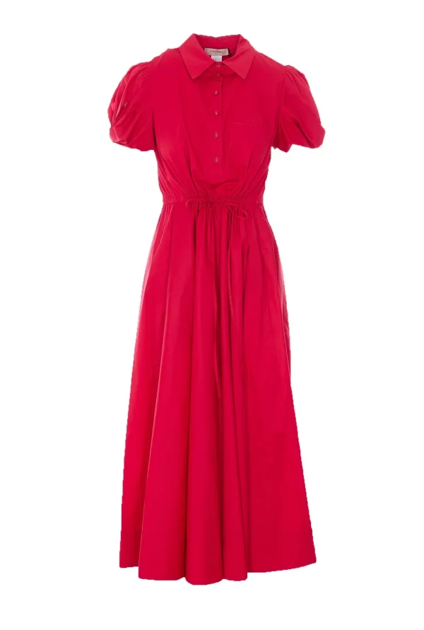 Clothes TWINSET BUTTONED DRAWCORD SHIRT DRESS