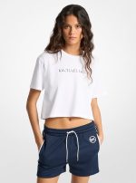 New Collection MICHAEL KORS LOGO EMBOSSED COTTON T-SHIRT
