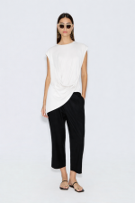 Clothes AVANT GARDE ASYMMETRIC DRAPED TOP WITH FLOW