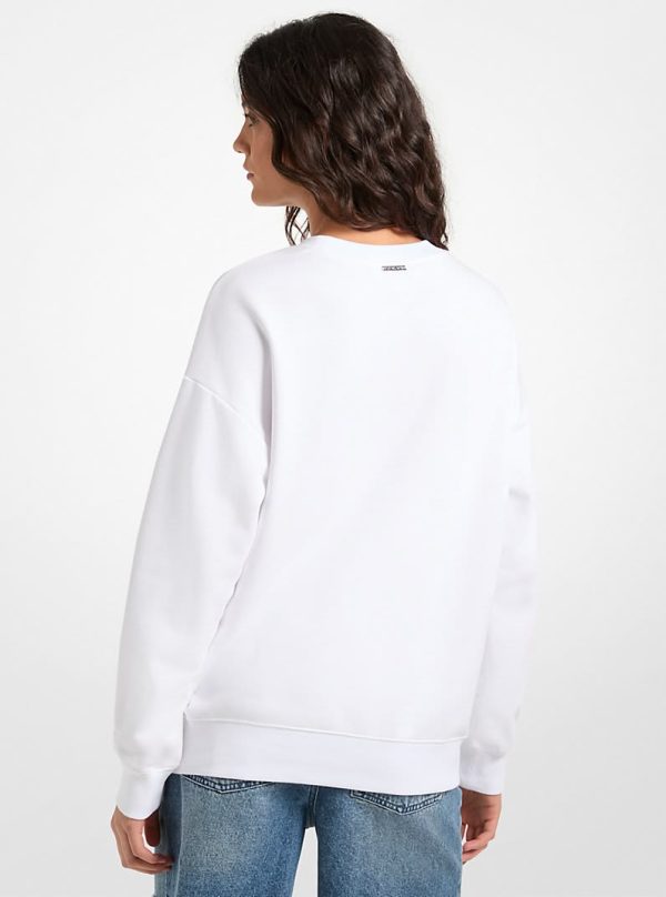 New collection LOGO EMBOSSED COTTON SWEATER  