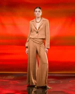 Clothing C.MANOLO CROP BLAZER WITH GOLD BUTTONS  AND GRACE TROUSERS