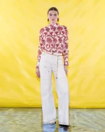 Clothes C.MANOLO SHIRT WITH PALM TREE PRINT