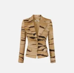 Clothes ELISABETTA FRANCHI DRILL JACKET WITH TIGER PRINT